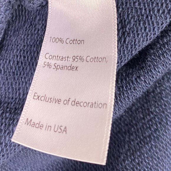 Flint And Tinder Sweat Shorts Men's Large French Terry Navy Blue Gym Drawstring - Picture 7 of 13